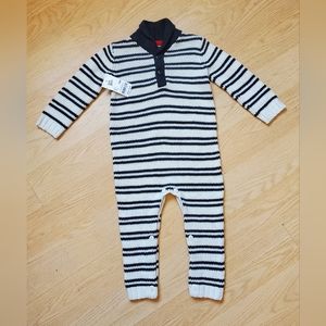 Boy's OshKosh Baby B'gosh Knitted Romper Size 18 M.